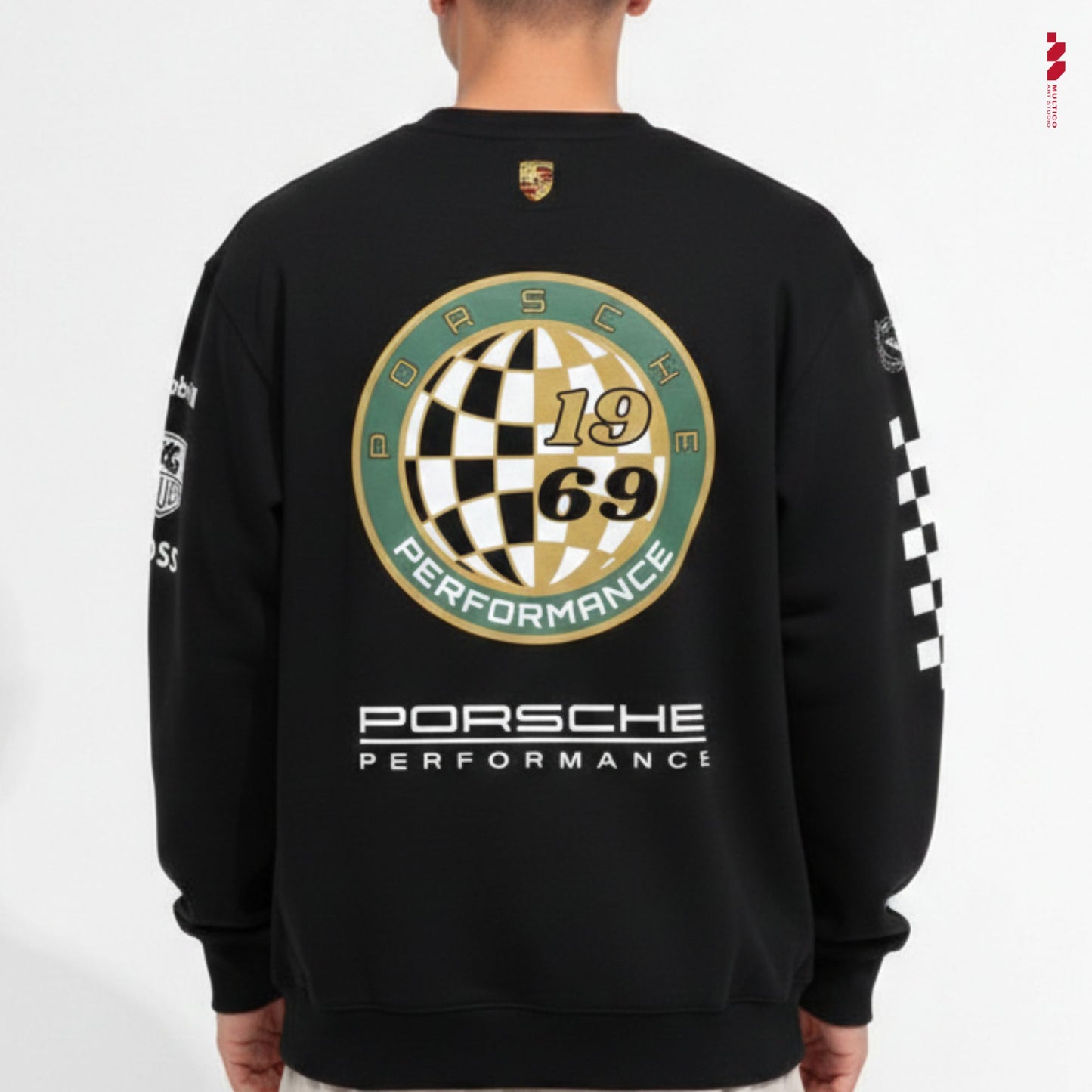 Porsche Motorsport "Team Official" Sweatshirt | Multi-Graphic Performance