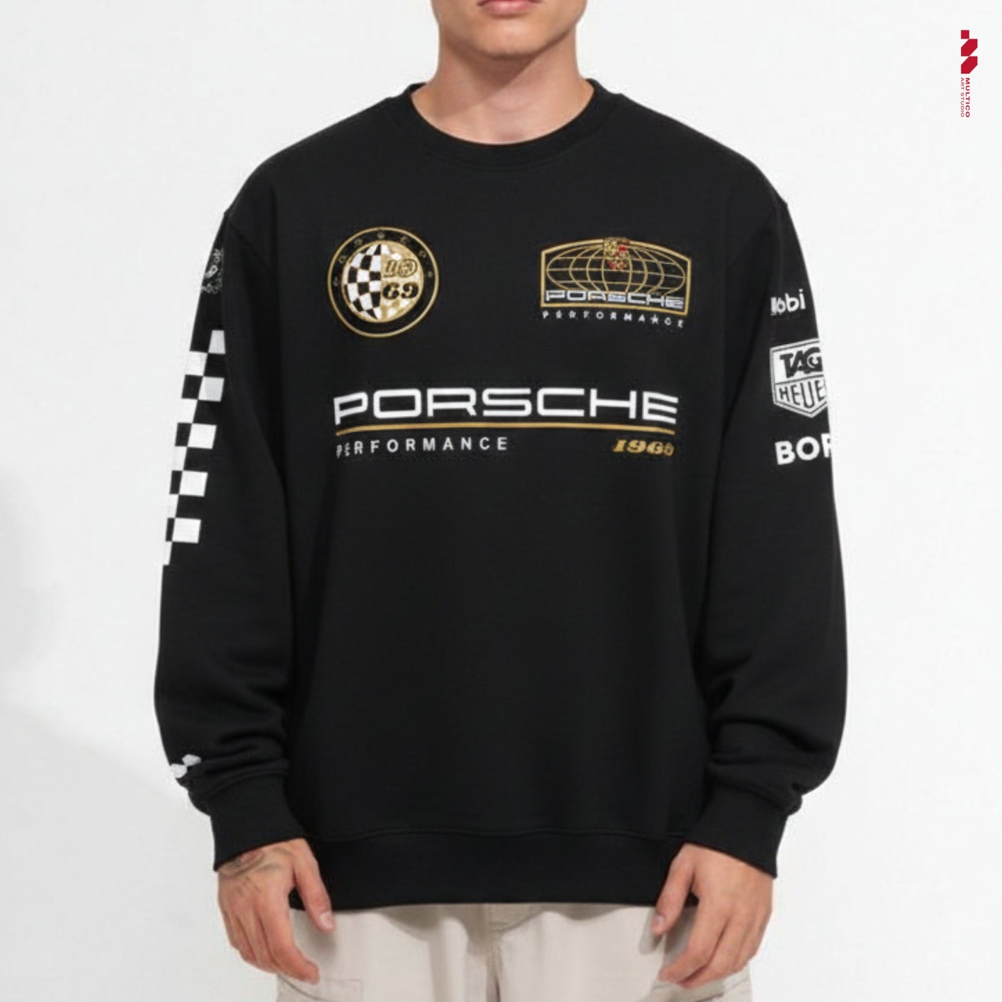 Porsche Motorsport "Team Official" Sweatshirt | Multi-Graphic Performance