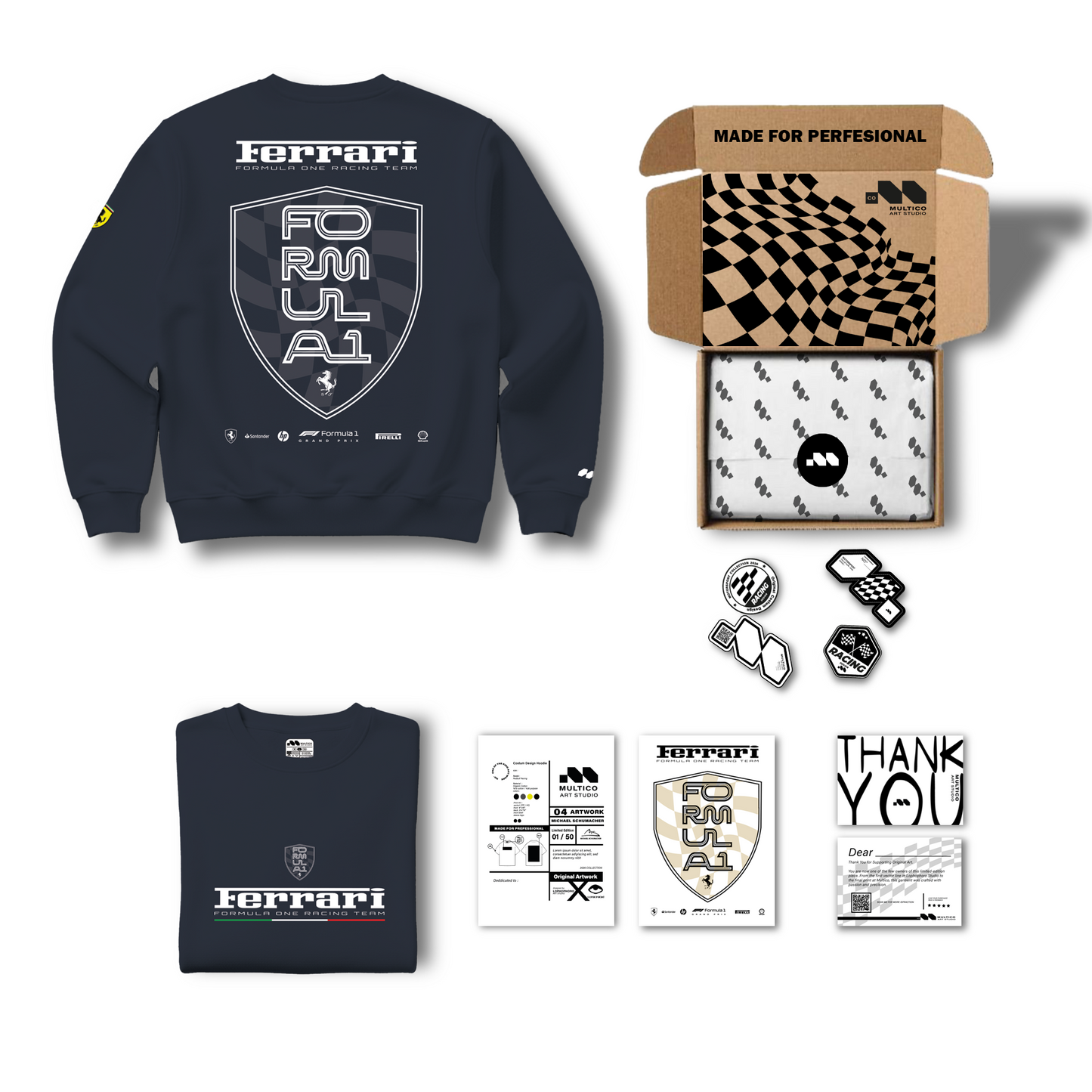 Ferrari Racing "Scuderia Style" Sweatshirt