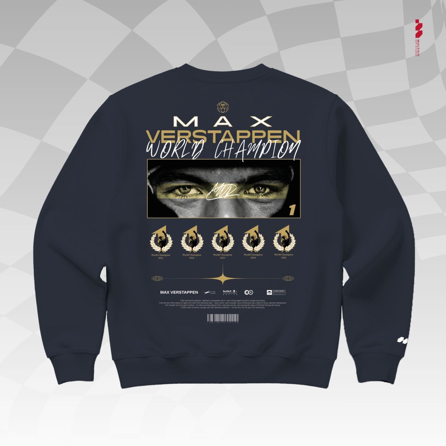 Max Verstappen "Gold Champion" Sweatshirt
