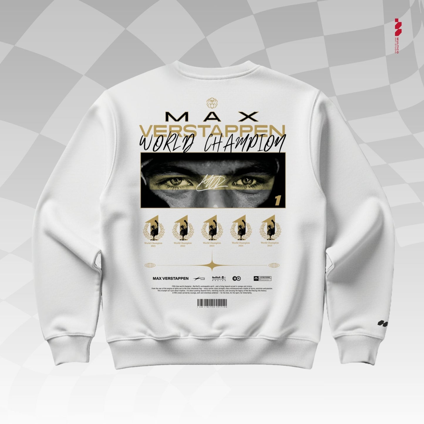 Max Verstappen "Gold Champion" Sweatshirt