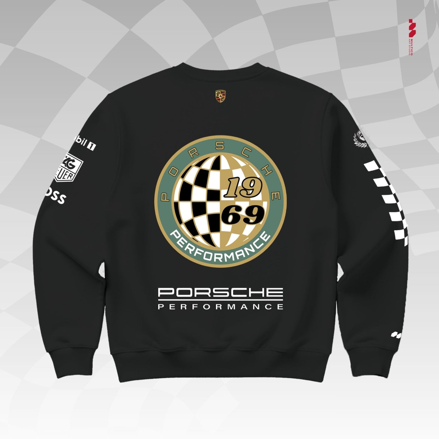 Porsche Motorsport "Team Official" Sweatshirt | Multi-Graphic Performance