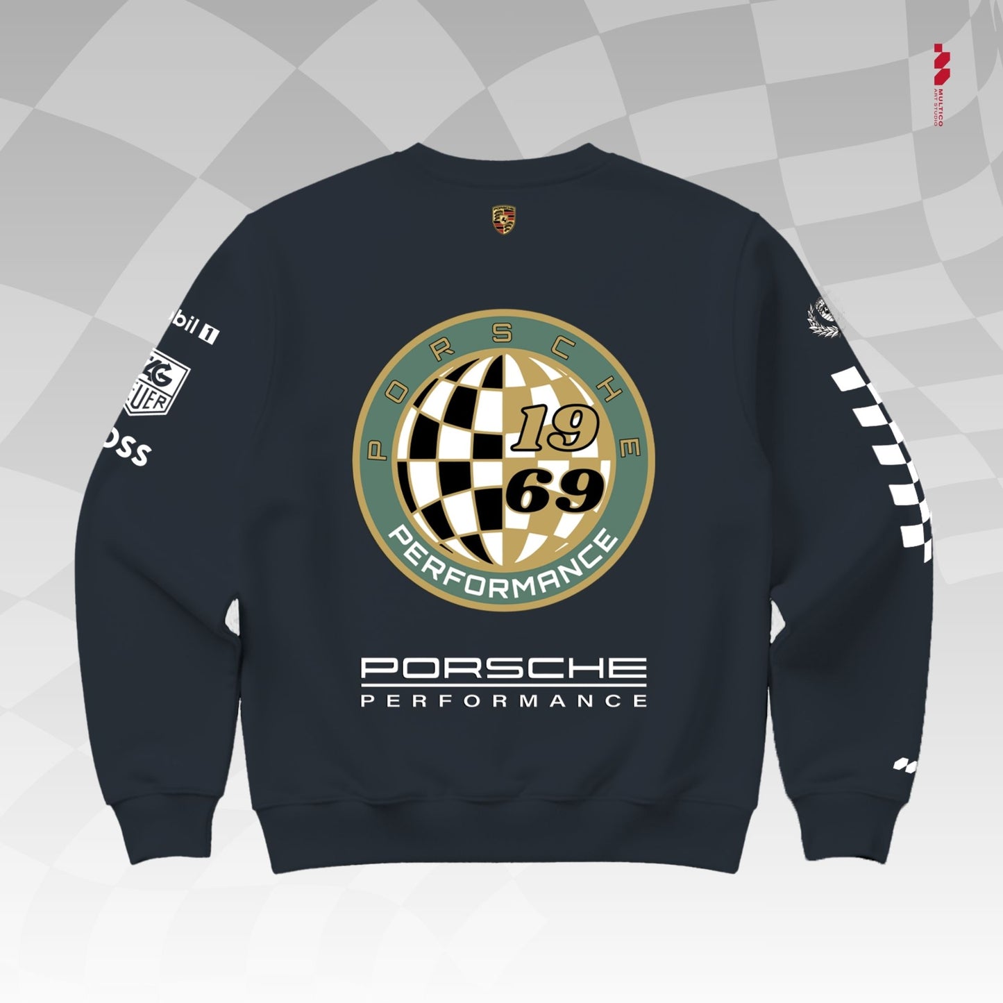 Porsche Motorsport "Team Official" Sweatshirt | Multi-Graphic Performance