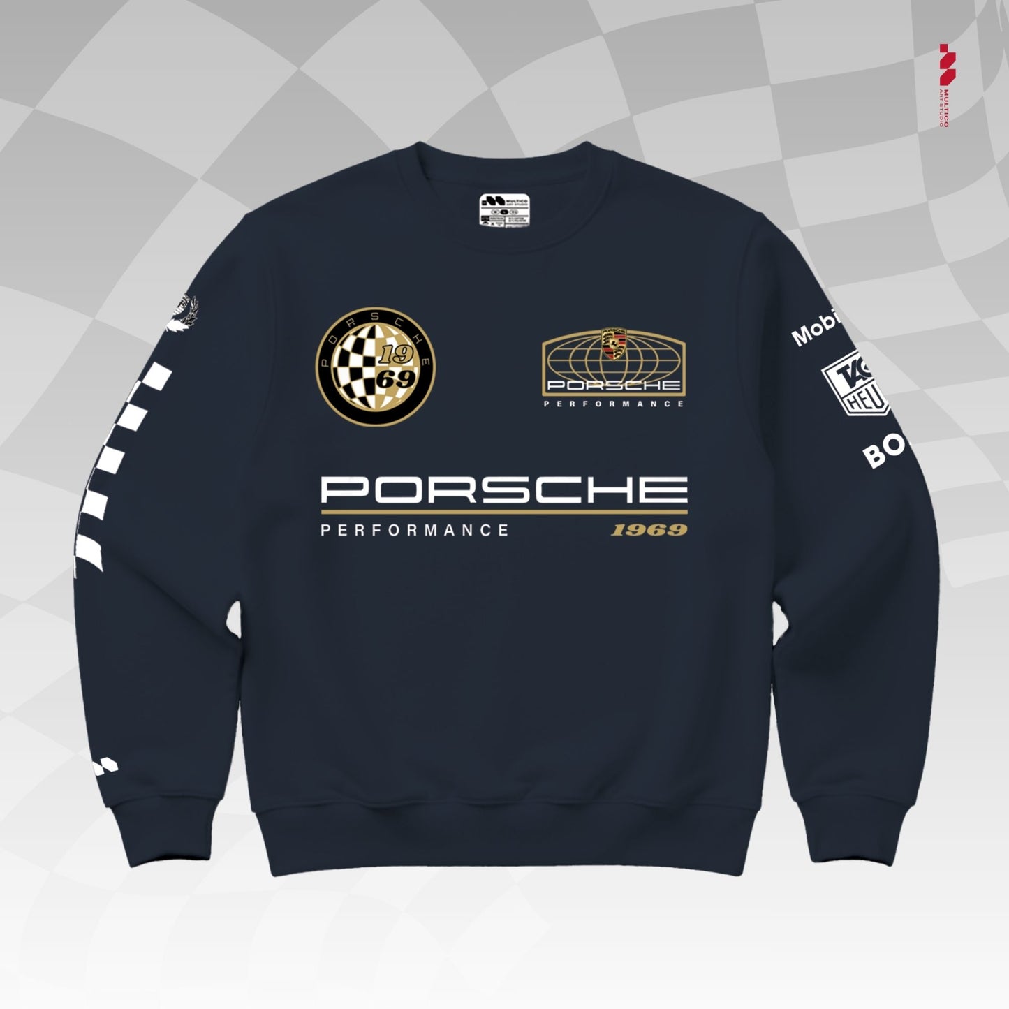 Porsche Motorsport "Team Official" Sweatshirt | Multi-Graphic Performance